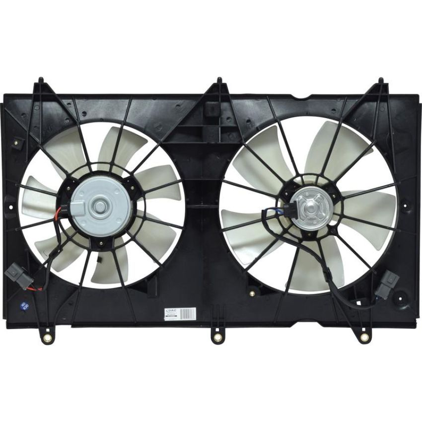 Universal Air Conditioning FA 70211C Dual Radiator and Condenser Fan Assembly -- Radiator-Condenser Fan Assy
