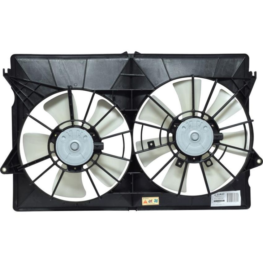 Universal Air Conditioning FA 70215C Dual Radiator and Condenser Fan Assembly -- Radiator-Condenser Fan Assy