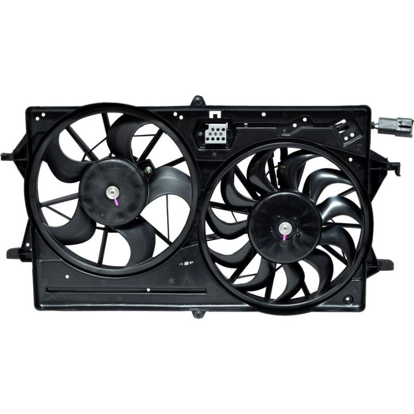 Universal Air Conditioning FA 70589C Dual Radiator and Condenser Fan Assembly -- Radiator-Condenser Fan Assy
