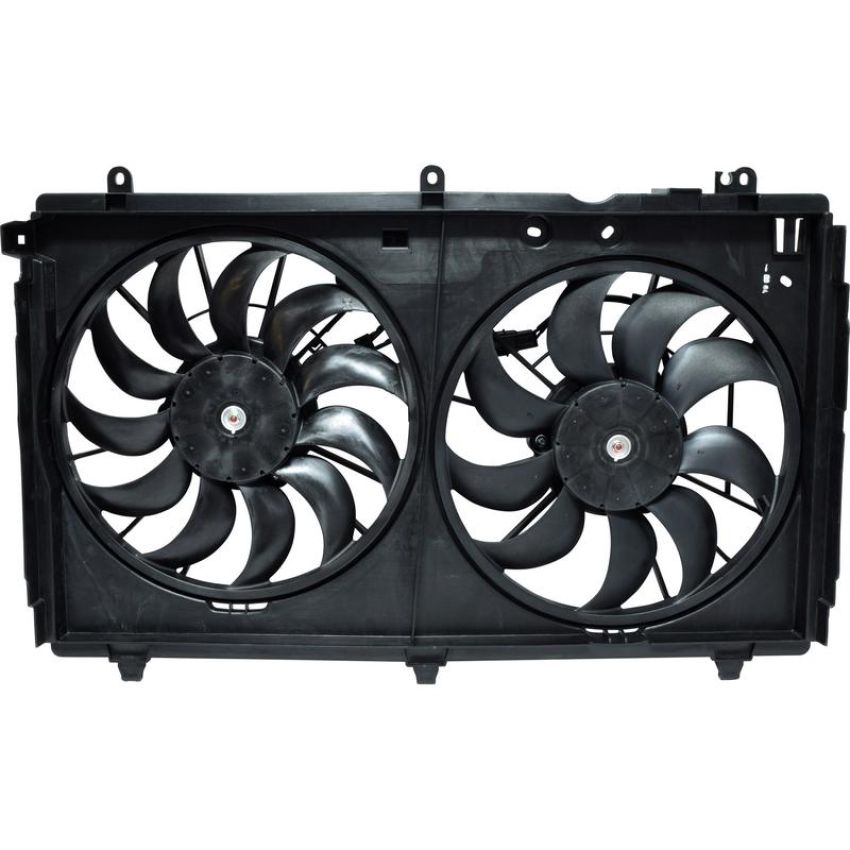 Universal Air Conditioning FA 71772C Dual Radiator and Condenser Fan Assembly -- Radiator-Condenser Fan Assy