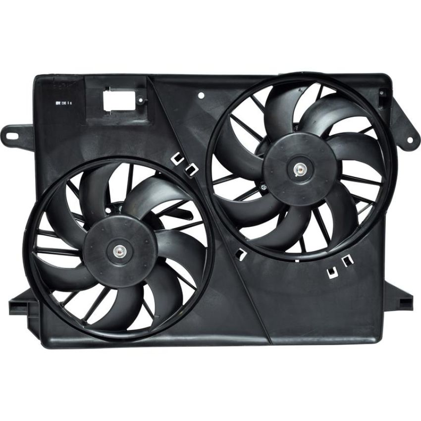 Universal Air Conditioning FA 72137C Dual Radiator and Condenser Fan Assembly -- Radiator-Condenser Fan Assy