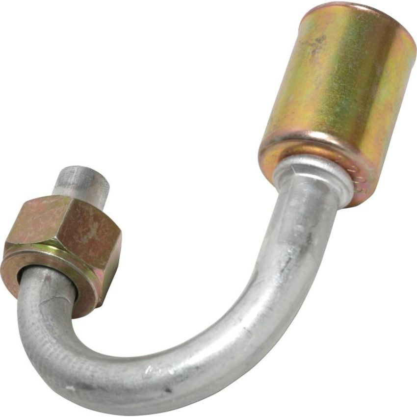 Universal Air Conditioning FT 0932C A/C Refrigerant Hose Fitting -- Aluminum U-Shape Female Oring Beadlock Fitting