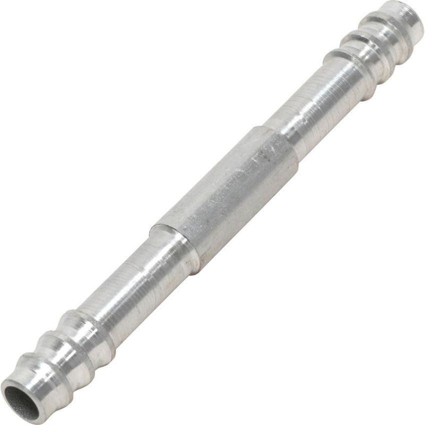 Universal Air Conditioning FT 1591C A/C Refrigerant Hose Fitting -- Aluminum Straight Barb Splicer Fitting