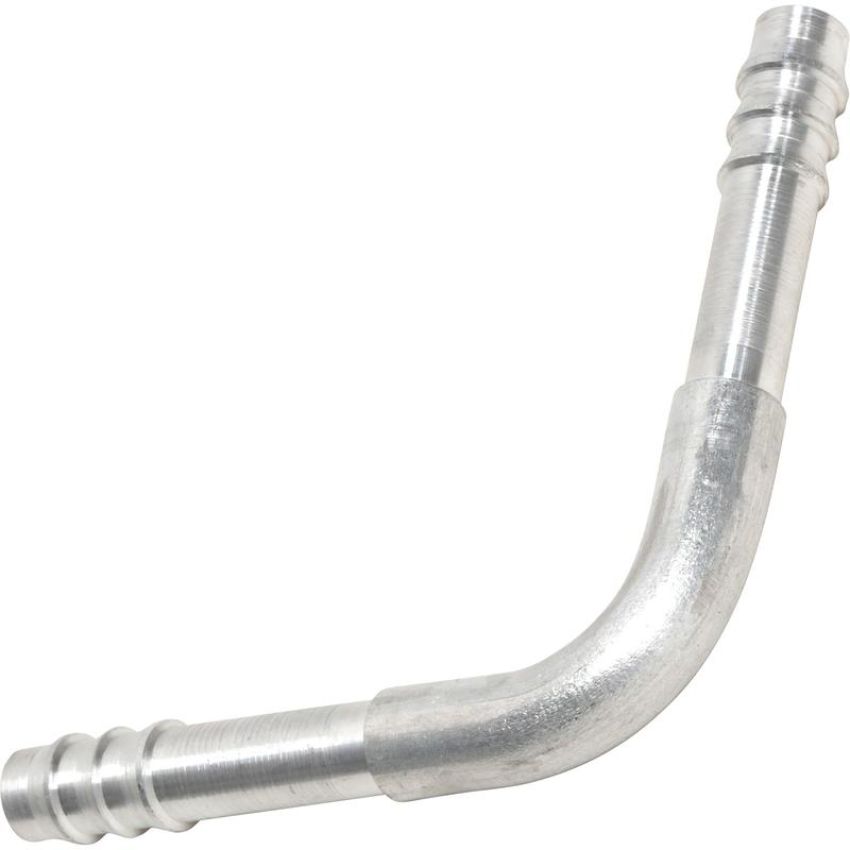Universal Air Conditioning FT 1611C A/C Refrigerant Hose Fitting -- Aluminum 90Âº Barb Splicer Fitting