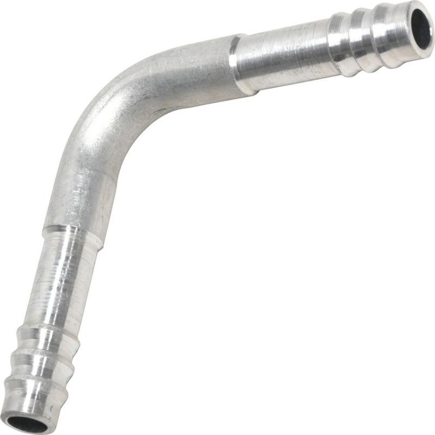 Universal Air Conditioning FT 1612C A/C Refrigerant Hose Fitting -- Aluminum 90Âº Barb Splicer Fitting