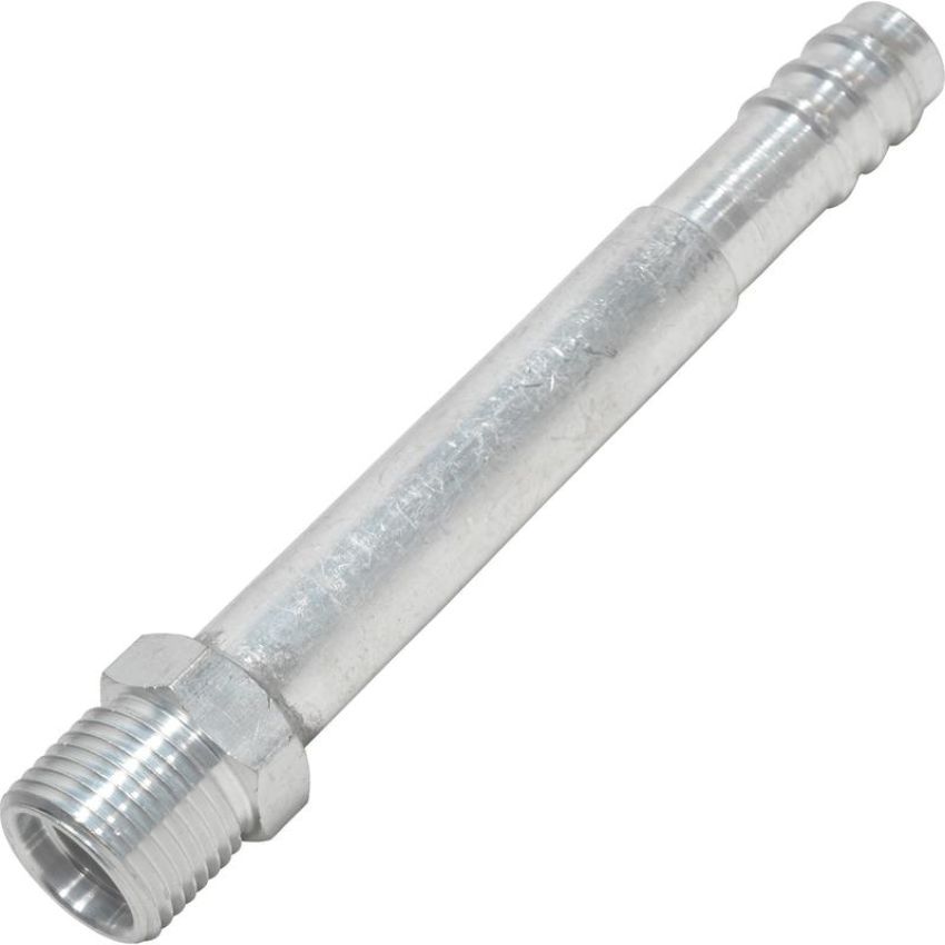 Universal Air Conditioning FT 1802C A/C Refrigerant Hose Fitting -- Aluminum Straight Male Insert Oring Barb Fitting