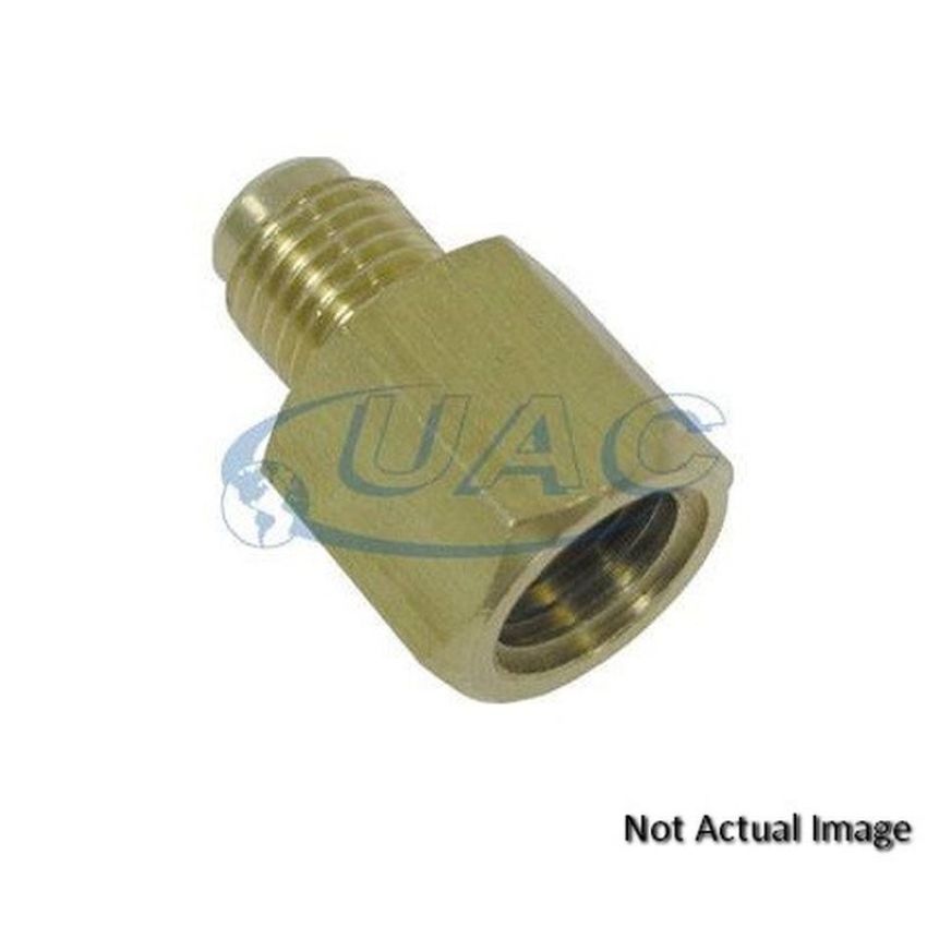 Universal Air Conditioning FT 3231SB A/C Refrigerant Hose Fitting -- Steel 90Âº Female Oring Beadlock Ftg. w/ Svc Port