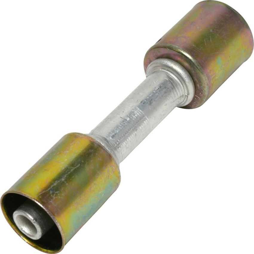 Universal Air Conditioning FT 6107C A/C Refrigerant Hose Fitting -- Aluminum Straight Beadlock Splicer Fitting