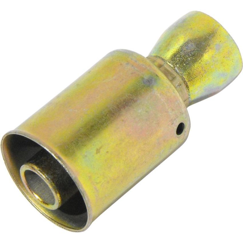 Universal Air Conditioning FT 6603SBC A/C Refrigerant Hose Fitting -- Steel Straight Outer Weld-on Beadlock Fitting