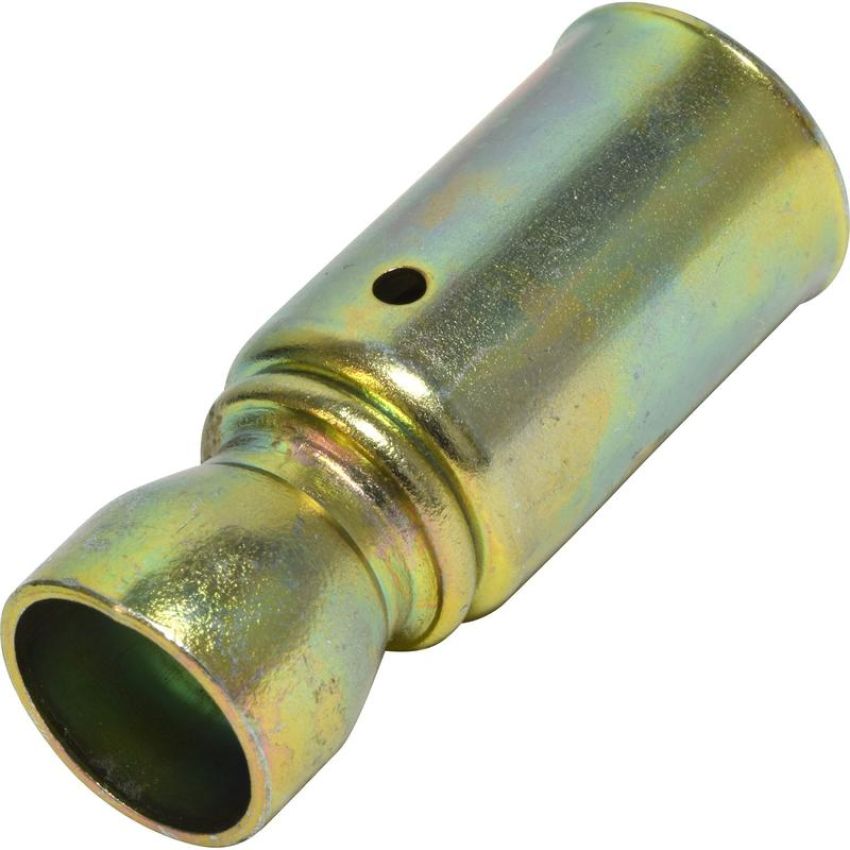 Universal Air Conditioning FT 6603SRBC A/C Refrigerant Hose Fitting -- Steel Straight Outer Weld-on Beadlock Fitting