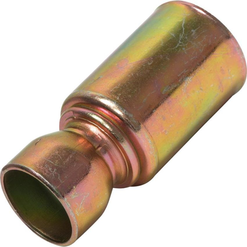 Universal Air Conditioning FT 6604SRBC A/C Refrigerant Hose Fitting -- Steel Straight Outer Weld-on Beadlock Fitting