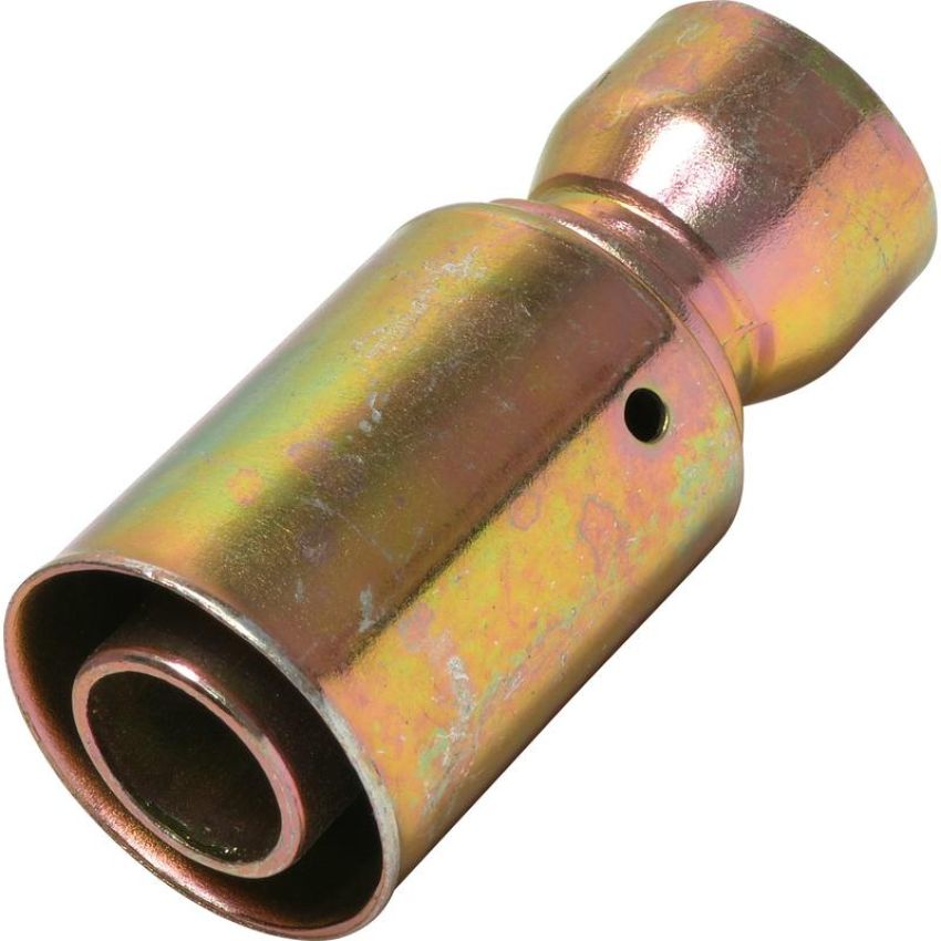 Universal Air Conditioning FT 6604SRBC A/C Refrigerant Hose Fitting -- Steel Straight Outer Weld-on Beadlock Fitting