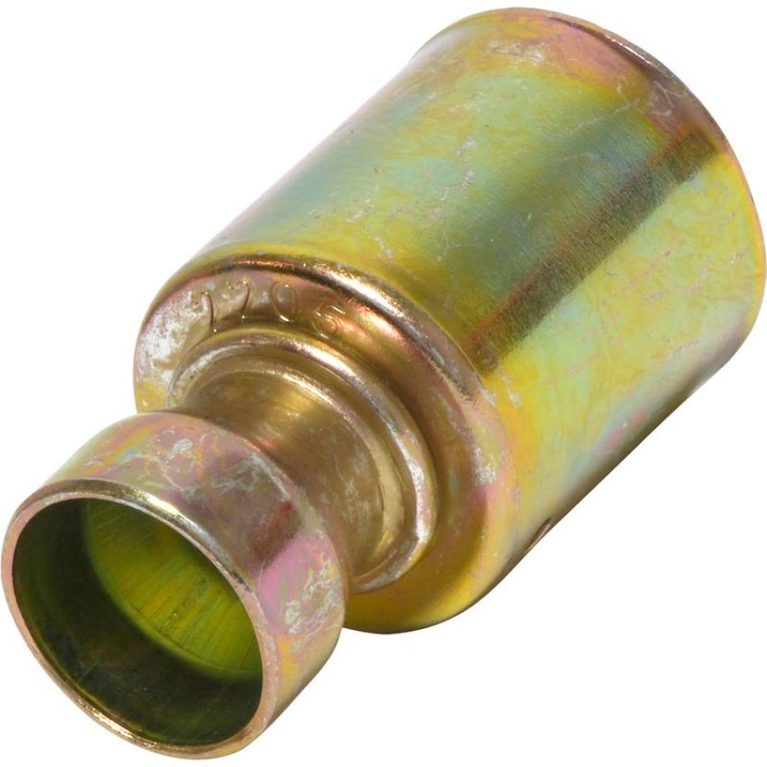 Universal Air Conditioning FT 6605SBC A/C Refrigerant Hose Fitting -- Steel Straight Outer Weld-on Beadlock Fitting