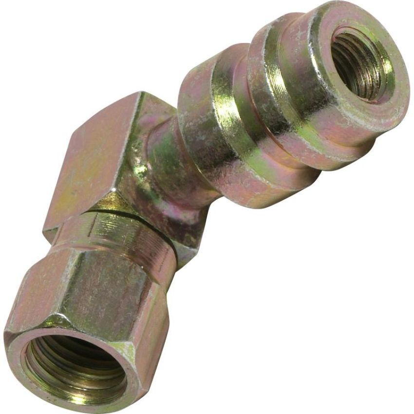 Universal Air Conditioning FT 7611SRC A/C Service Valve Fitting -- Steel 90Âº Screw-on Service Port Fitting