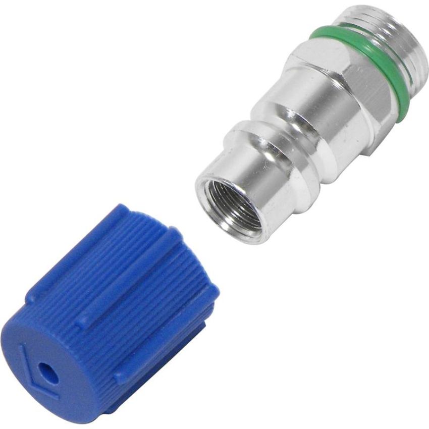 Universal Air Conditioning FT 7633C A/C Service Valve Fitting -- Aluminum Straight Screw-on Service Port Fitting