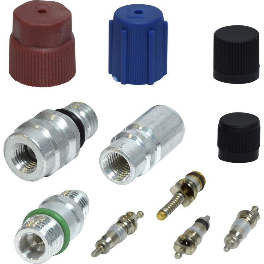 Universal Air Conditioning VC 2902C A/C System Valve Core and Cap Kit -- Valve and Cap Kit