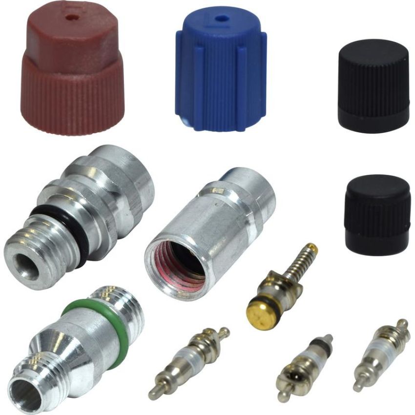 Universal Air Conditioning VC 2902C A/C System Valve Core and Cap Kit -- Valve and Cap Kit