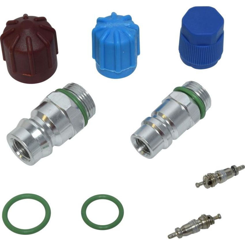 Universal Air Conditioning VC 2904C A/C System Valve Core and Cap Kit -- Valve and Cap Kit