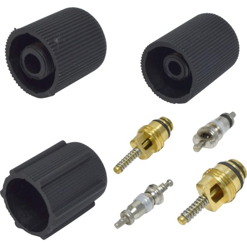 Universal Air Conditioning VC 2905C A/C System Valve Core and Cap Kit -- Valve and Cap Kit