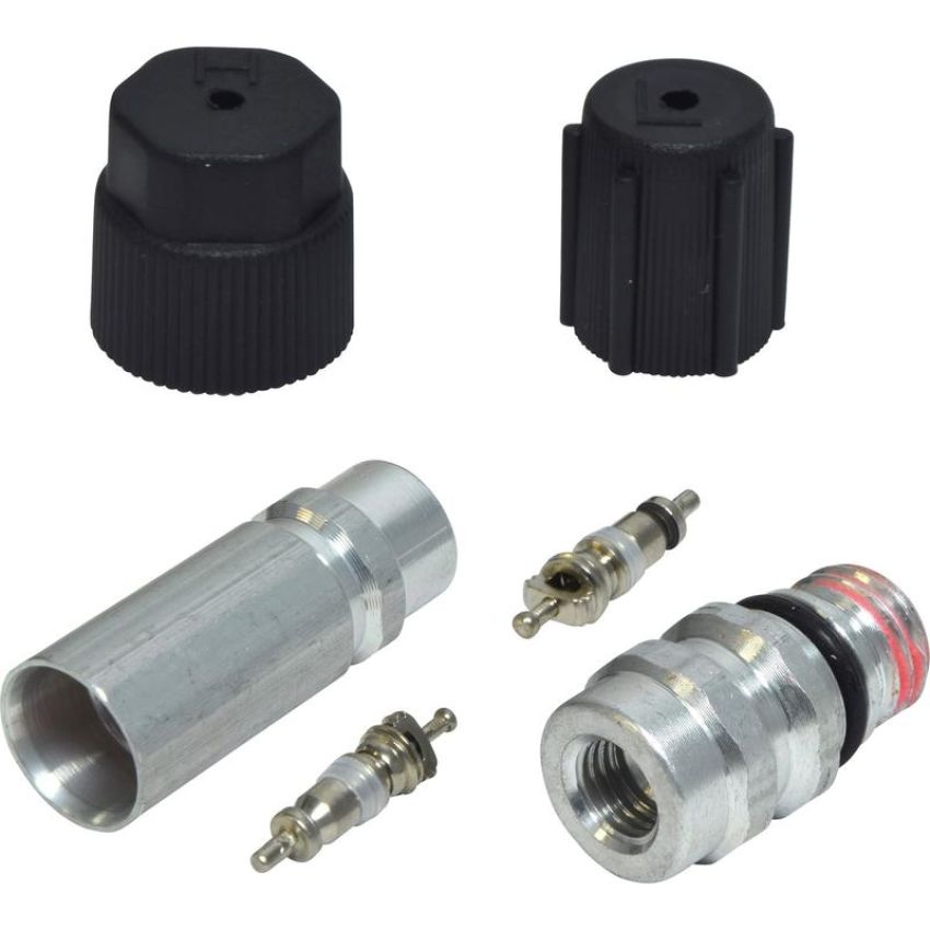 Universal Air Conditioning VC 2907C A/C System Valve Core and Cap Kit -- Valve and Cap Kit