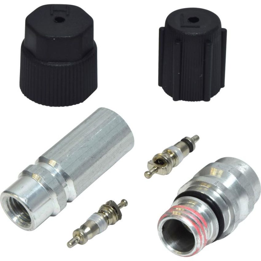 Universal Air Conditioning VC 2907C A/C System Valve Core and Cap Kit -- Valve and Cap Kit