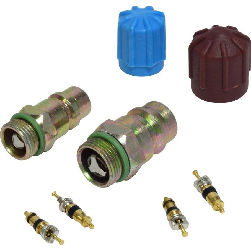 Universal Air Conditioning VC 2910C A/C System Valve Core and Cap Kit -- Valve and Cap Kit