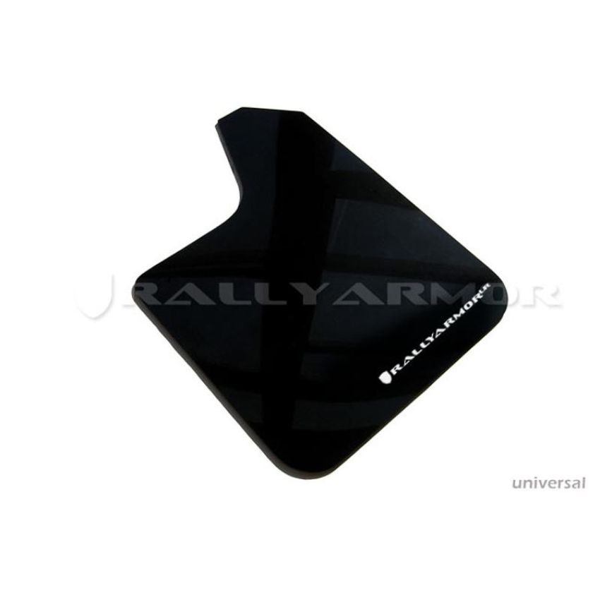 Rally Armor MF12-UR-BLK/WH Black Mud Flap/White Logo