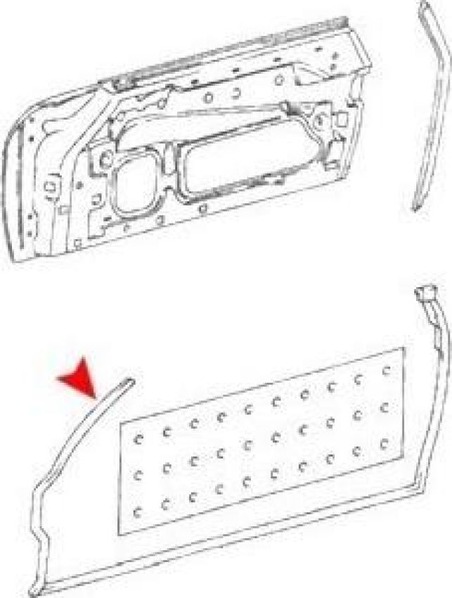 URO Parts 1077200178 Door Seal