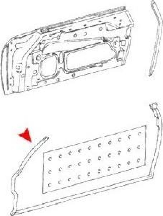 URO Parts 1077200278 Door Seal