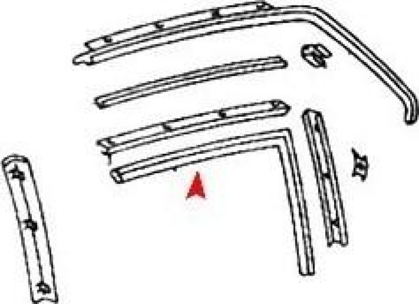 URO Parts 1077200678 Hard Top Seal