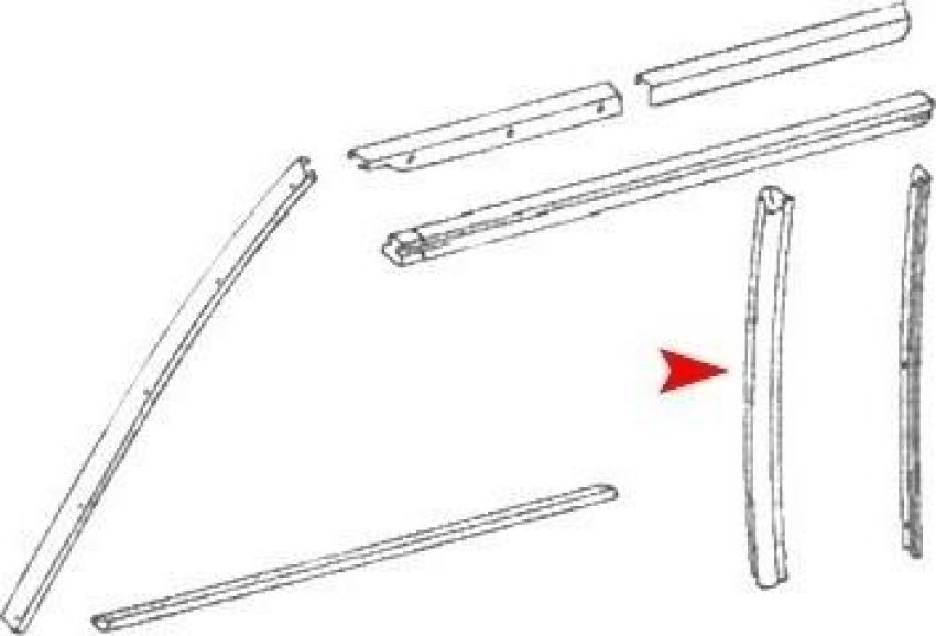 URO Parts 1077250666 Soft Top Seal