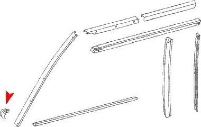 URO Parts 1077271130 Window Seal/Beaded Plate