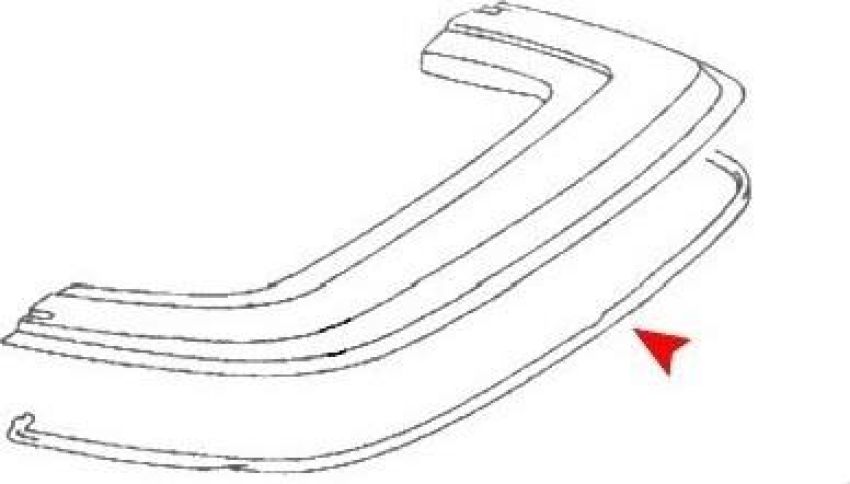 URO Parts 1077580198 Soft Top Cover Seal