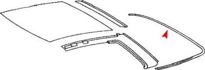 URO Parts 1077900198 Hard Top Seal