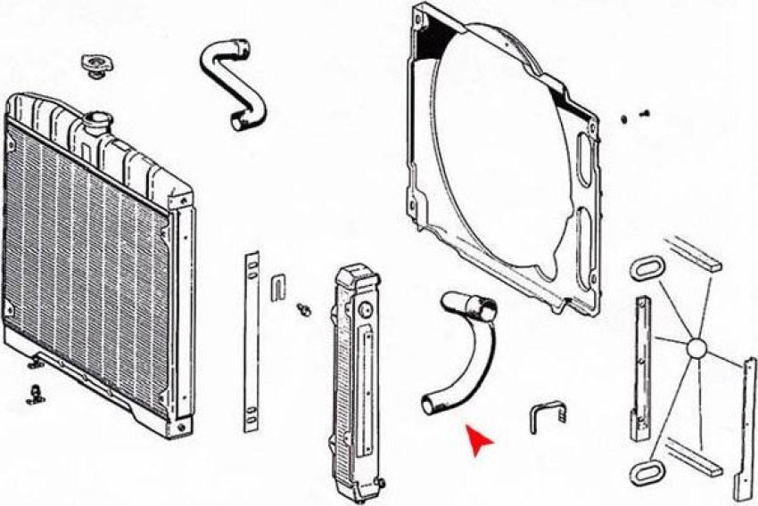 URO Parts 1085010482 Radiator Hose