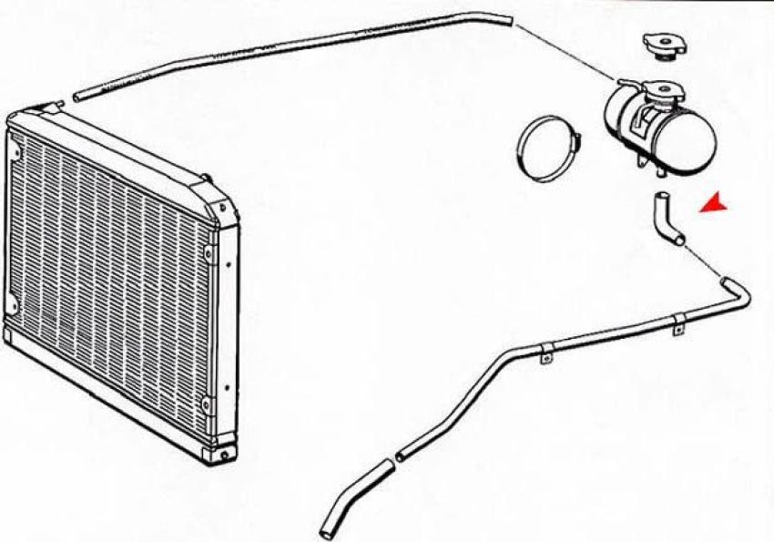 URO Parts 1135010982 Expansion Tank Hose
