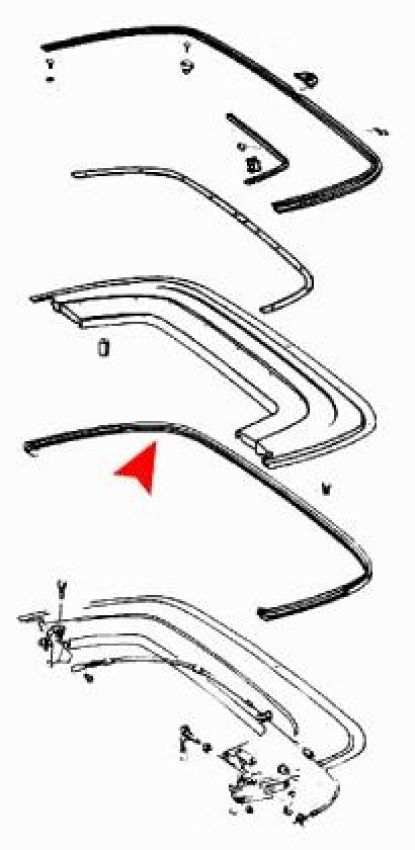 URO Parts 1137500177 Soft Top Cover Seal