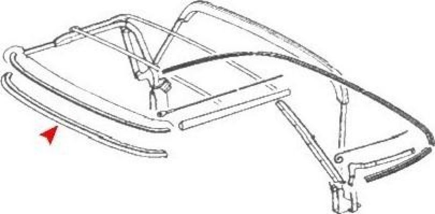 URO Parts 1137951222 Convertible Top Seal
