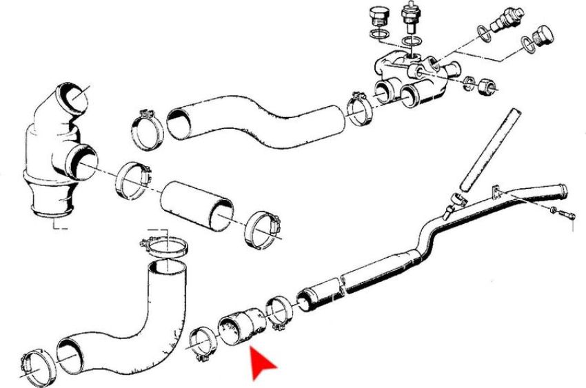 URO Parts 11531266472 Coolant Hose