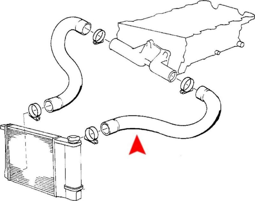 URO Parts 11531721708 Radiator Hose