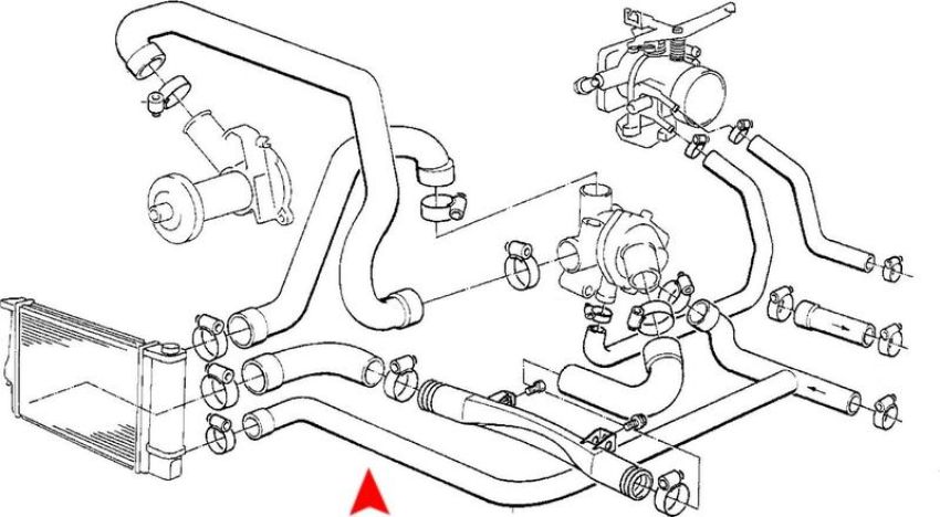 URO Parts 11531722743 Heater Hose