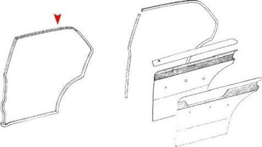 URO Parts 1157301478 Door Seal