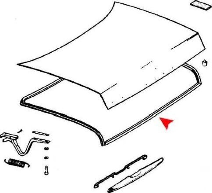 URO Parts 1157580098 Trunk Seal