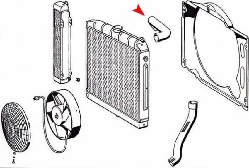 URO Parts 1165010782 Radiator Hose