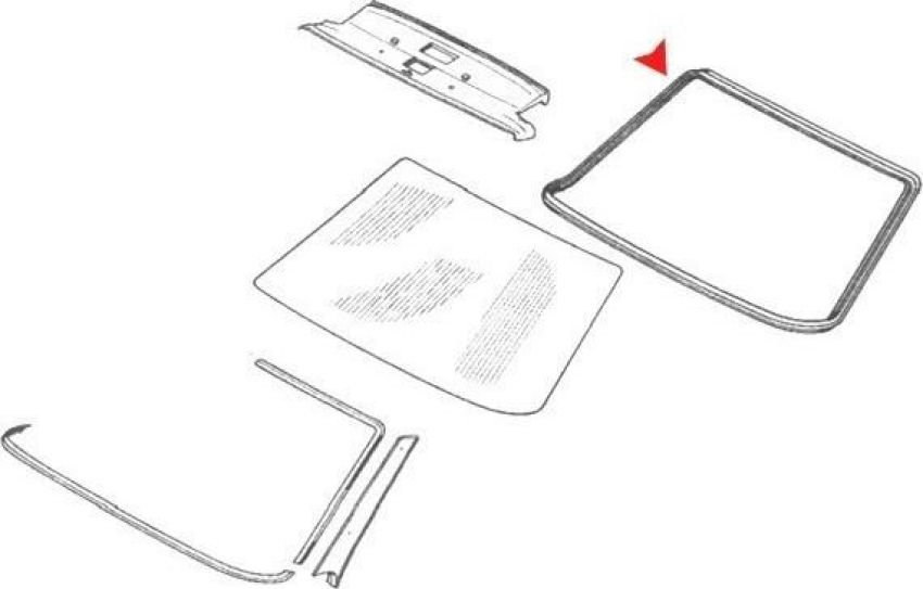 URO Parts 1166710120 Windshield Seal