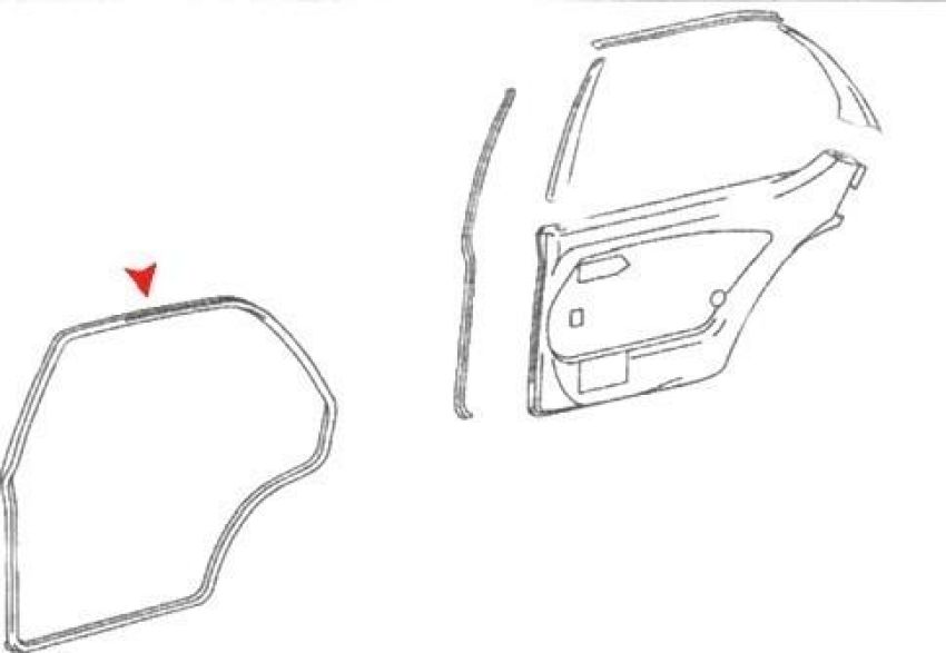 URO Parts 1167300178 Door Seal