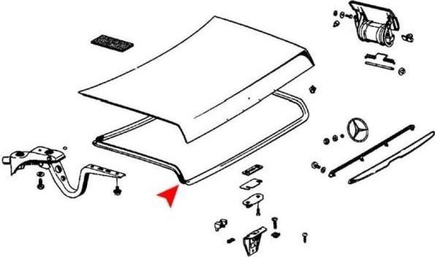 URO Parts 1167580098 Trunk Seal