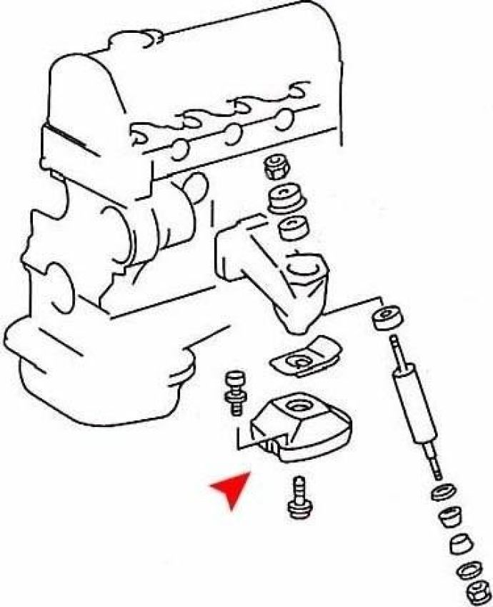 URO Parts 1232411213 Engine Mount