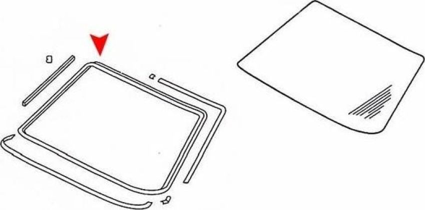 URO Parts 1236700139 Windshield Seal