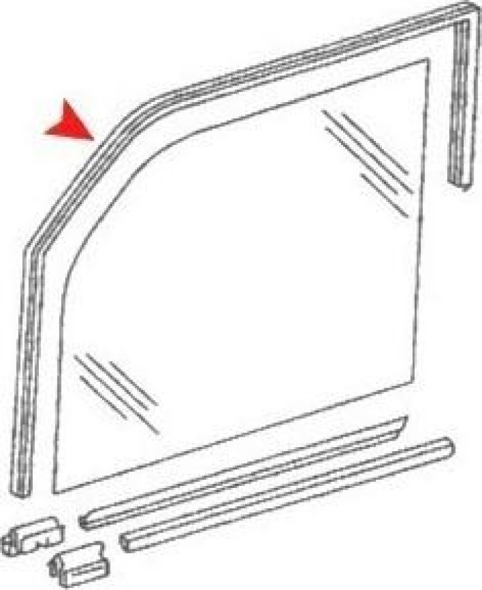 URO Parts 1237250425 Window Run